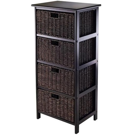 Doba-Bnt Omaha Storage Rack with 4 Foldable Baskets SA143748